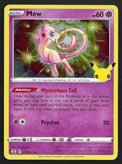 Pokemon TCG - Celebrations - Mew Holo - 011/025 - Image 1