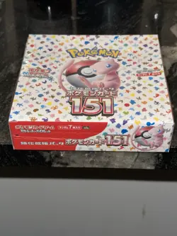 Pokemon TCG Scarlet & Violet 151 Japanese Booster Box, Sealed 20 Packs 4521329346038 - Image 1