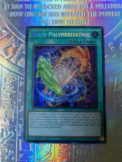 Heavy Polymerization MISPRINT Prismatic Secret Rare 1st NM Yu-Gi-Oh! Mp24-en150 - Image 1