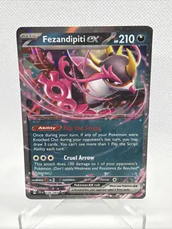 Fezandipiti EX 038/064 SV Shrouded Fable Holo Double Rare Pokemon TCG NM/Mint - Image 1