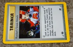 POKEMON ROCKET'S SNEAK ATTACK TRAINER HOLO 1st EDITION 16/82 TEAM ROCKET SET - Image 2