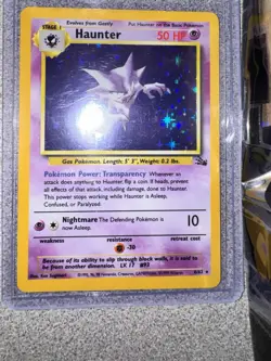Pokemon TCG Haunter Fossil 6/62 Holo Unlimited Holo Rare - Image 1