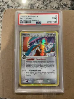 2006 POKEMON EX HOLON PHANTOMS #5 DEOXYS-HOLO PSA 9 - Image 1