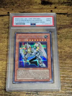 Yugioh Alpha Beta Gamma the Magnet Warrior + Valkyrion PSA 9 SET MINT DOR + SDD - Image 2
