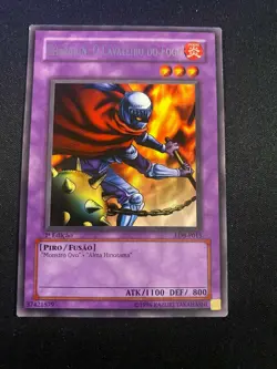 Charubin The Fire Knight Portuguese 1st LOB-015 LDB-P015 Light Play Yu-Gi-Oh! - Image 1