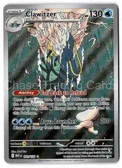 Clawitzer 141/132 Illustration Rare Mega Evolution Pokemon TCG Mint NM - Image 1