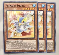 Yugioh! 3x Penguin Squire BODE-EN024 Common 1st Ed NM - Image 1