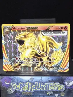 Pokemon Card Arcanine Break XY180 Black Star Promo Holo Rare Played - Image 1