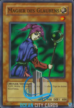 Yugioh Magician of Faith CP02-EN003 Super Rare Champion Pack 2 NM German - Image 1