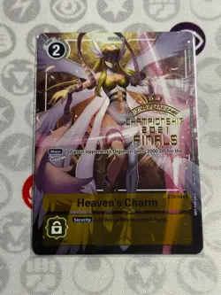 Heaven's Charm - 2021 Championship Finals - Foil (NM) - Digimon Card Game TCG - Image 1