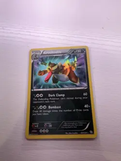 Krookodile Holo Shiny Secret Rare Card 127/124 Dragons Exalted - Image 1