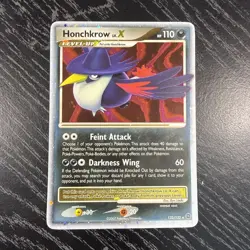 Honchkrow LV.X 132/132 Secret Wonders Holo Pokemon TCG Card Mp - Image 1