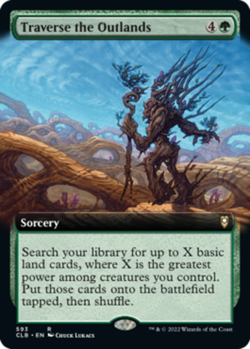 1 x Traverse the Outlands - Extended Art - Commander Legends: Battle for Baldur' - Image 1