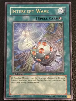 YUGIOH Intercept Wave - TSHD-EN050 - Ultimate Rare 1st Edition NM - Image 1