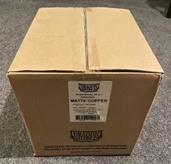 Dragon Shield Matte Copper Case (5 displays of 10 boxes) Std. Size Sleeves 100ct - Image 1