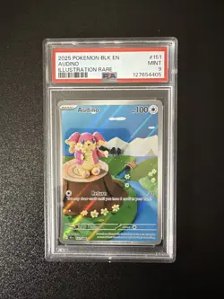 2025 POKEMON BLK EN-BLACK BOLT ILLUSTRATION RARE #151 AUDINO PSA 9 Mint - Image 1
