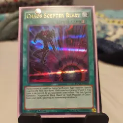 DUSA-EN025 CHAOS SCEPTER BLAST ULTRA RARE 1ST EDITION YuGiOh CARD NM 1st ED - Image 1