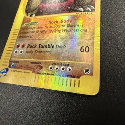 2002 Pokemon Expedition Set Golem Reverse Foil Holo #14/165 - Image 4