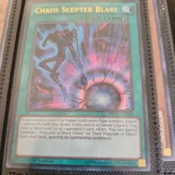 DUSA-EN025 CHAOS SCEPTER BLAST ULTRA RARE 1ST EDITION YuGiOh CARD NM 1st ED - Image 1