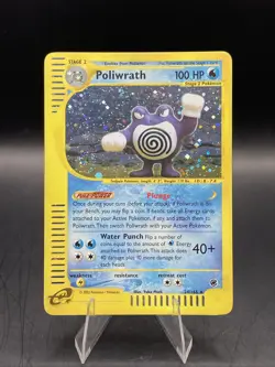 Poliwrath 024/165 Expedition Base Holo Rare Pokemon TCG Nintendo e-reader LP+ - Image 1