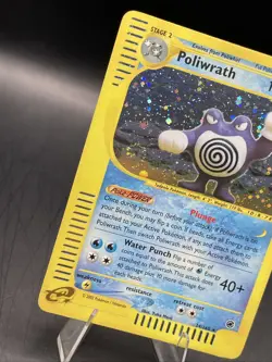 Poliwrath 024/165 Expedition Base Holo Rare Pokemon TCG Nintendo e-reader LP+ - Image 2