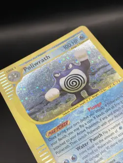 Poliwrath 024/165 Expedition Base Holo Rare Pokemon TCG Nintendo e-reader LP+ - Image 3