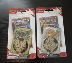Pokemon TCG Destined Rivals Single Blister (x2) Eevee + Zarude Promos New Sealed - Image 1