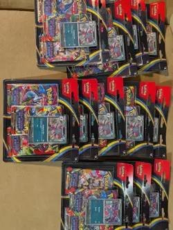 Pokemon TCG Phantasmal Flames 3-Pack Blister Lot of 12 - 36 packs as booster box - Image 1