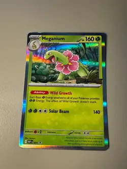 Meganium 001 [STAMPED PROMO] - Pre Release - Pokemon Mega Evolution - English - Image 1