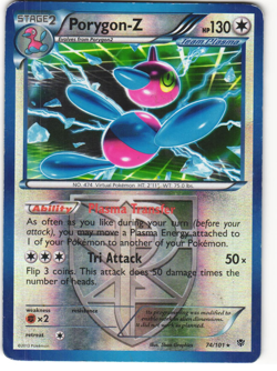 Porygon-Z Reverse Holo Pokemon TCG Plasma Blast 74/101 MP - Image 1