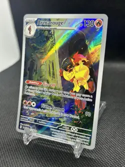 Pokemon TCG Armarouge 203/198 Scarlet & Violet Illustration Rare Holo NM/M - Image 3