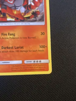 POKEMON TCG: INCINEROAR 26/149 SUN MOON BASE SET NON HOLO RARE LP - Image 2