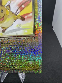 Pokemon TCG 2002 Legendary Collection Dark Raichu Holo7/110 Heavy/Damaged/played - Image 2