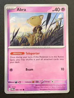 Abra - 080/167 - Common - Non-holo - Twilight Masquerade - Pokemon TCG - Image 1