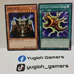 YUGIOH LORD OF D AND THE FLUTE OF SUMMONING DRAGON COMMON LIGHT PLAYED - Image 1