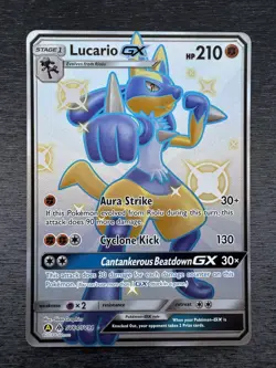 Pokemon TCG Lucario GX SV64/SV94 Full Art Shiny Vault Hidden Fates Near Mint - Image 2