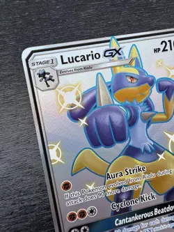 Pokemon TCG Lucario GX SV64/SV94 Full Art Shiny Vault Hidden Fates Near Mint - Image 3