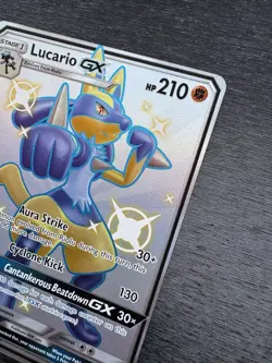 Pokemon TCG Lucario GX SV64/SV94 Full Art Shiny Vault Hidden Fates Near Mint - Image 4