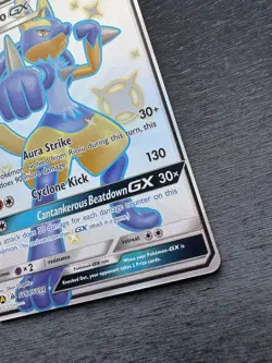 Pokemon TCG Lucario GX SV64/SV94 Full Art Shiny Vault Hidden Fates Near Mint - Image 5