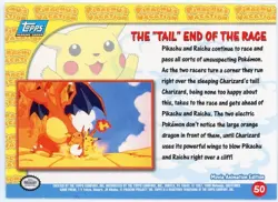 Pokemon TCG The "Tail" End of the Race Pokemon Topps Pikachu's Vacation 50 - Image 2