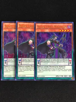 YUGIOH BLACK FANG MAGICIAN PEVO-EN004 1ST ULTRA X3 - Image 1