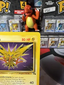Pokemon TCG Zapdos Fossil Rare - Non Holo 30/62 LP+ - Image 3