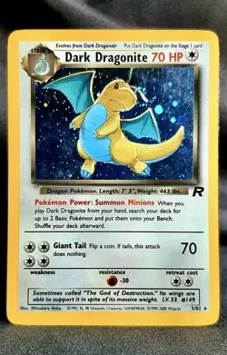 Dark Dragonite - Team Rocket Unlimited Holo Rare 5/82 (2000) Pokemon TCG - Image 1