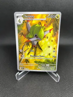 2025 Pokemon SV Black Bolt Fraxure Illustration Rare #146/086 - Image 1