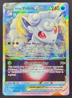 2022 Pokemon Gaming Sword & Shield Silver Tempest Alolan Vulpix VST #034/195 - Image 1