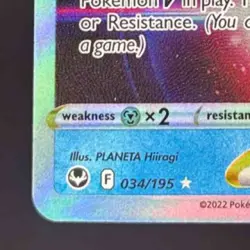 2022 Pokemon Gaming Sword & Shield Silver Tempest Alolan Vulpix VST #034/195 - Image 4