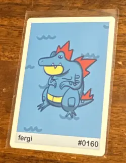 Fergi (Feraligatr) #0160 - Gen 2 Pookiemoot Fan Art - Pokemon - Image 1