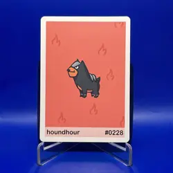 Houndour - Houndhour #228 Pookiemoot Series 2 Custom Fan Art Pokemon - Image 1