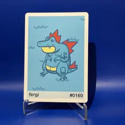 Fergi (Feraligatr) #160 - Gen 2 Pookiemoot Fan Art - Pokemon - Image 1