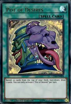 Pot Of Desires - Ultra Rare Limited Edition CT14-EN004 - LP - YuGiOh - Image 1